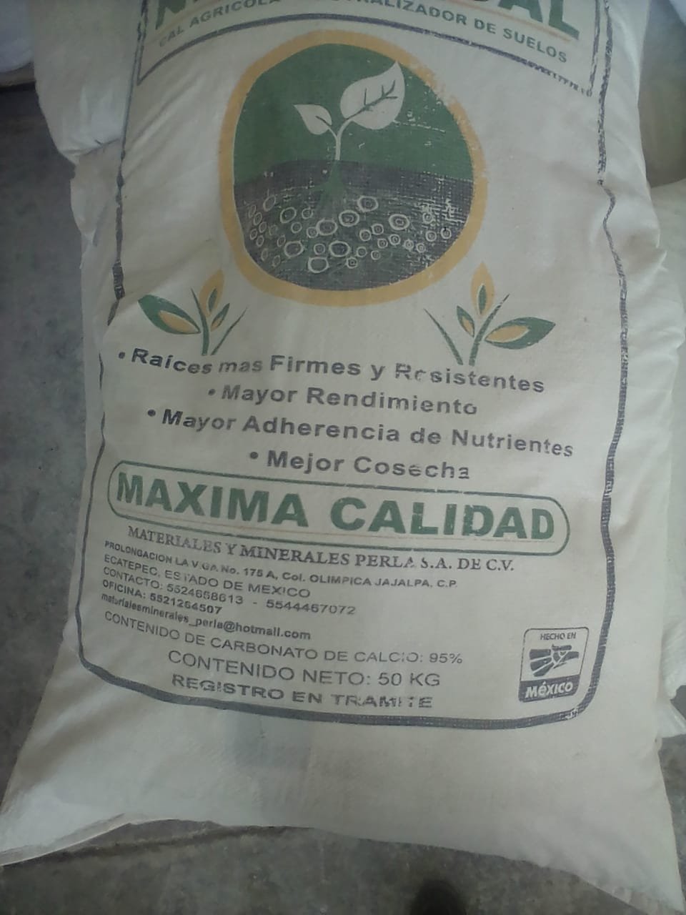 Cal Agricola , estabilizador de PH