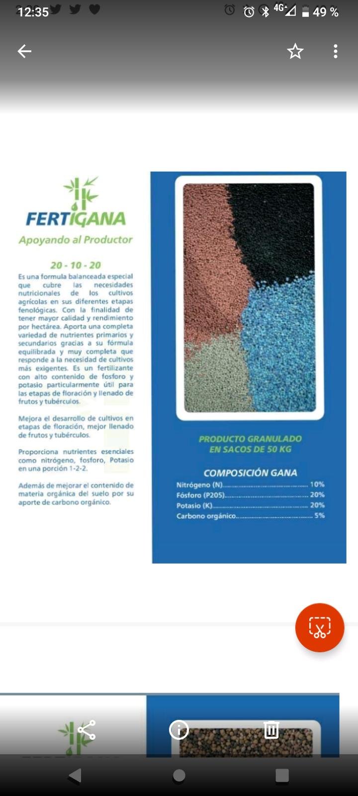 Cal Agricola , estabilizador de PH