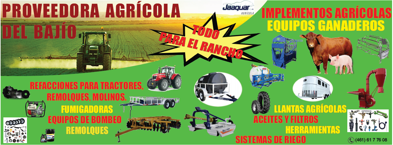 IMPLEMENTOS Y MAQUINARIA AGRÍCOLA.