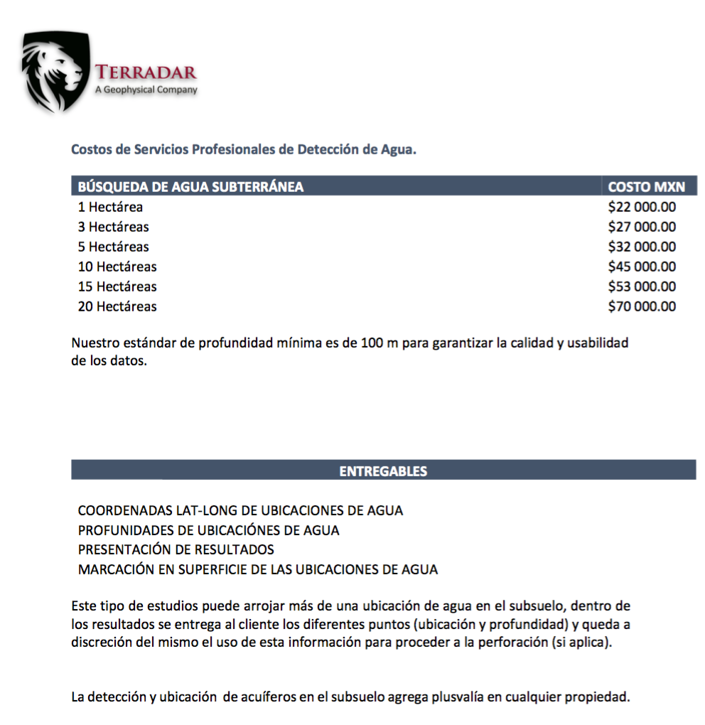 Detección de Agua y Perforación de Pozos